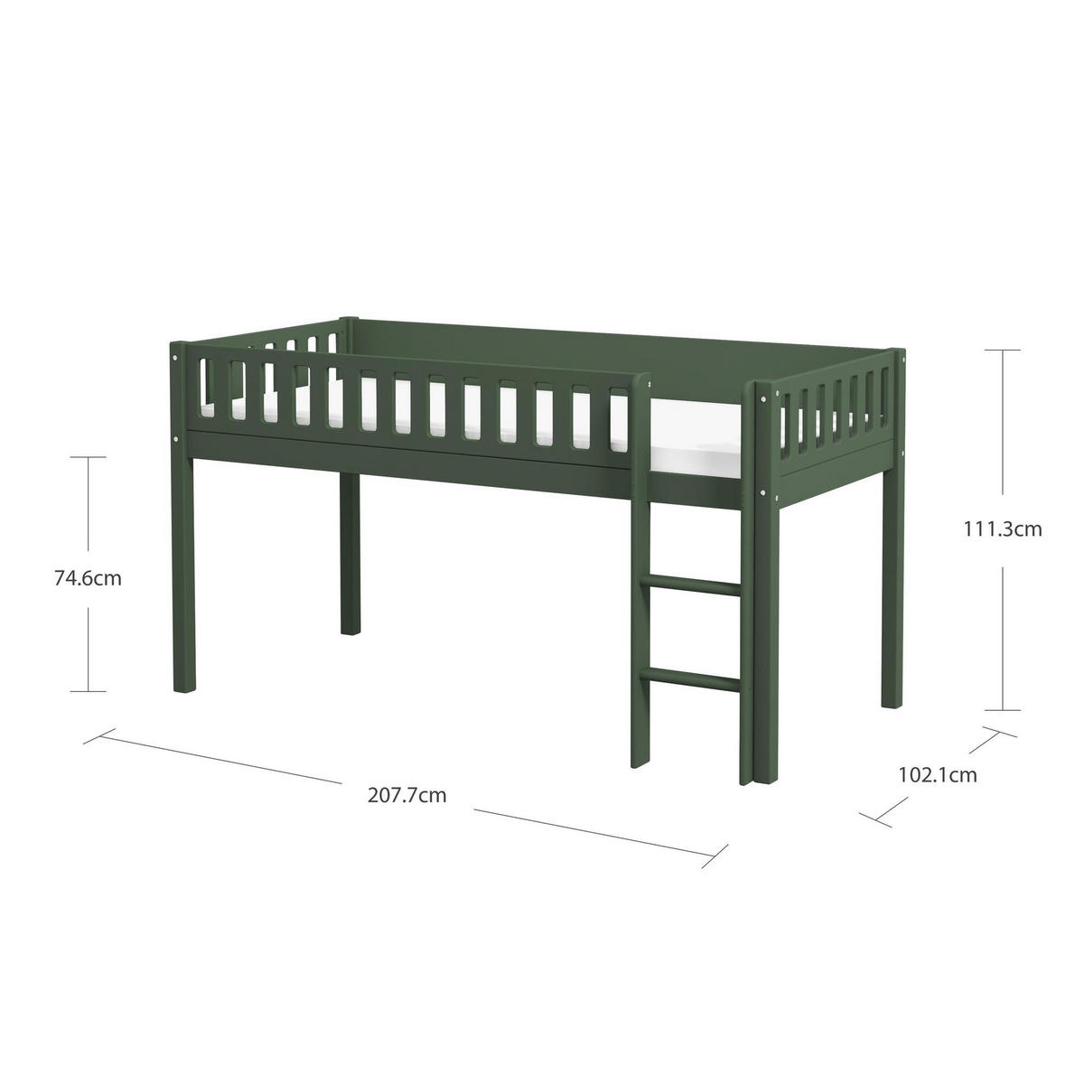 HOCHBETT VIGGO Grün 208x102x111 cm - Grün, Holz - FURNLUX
