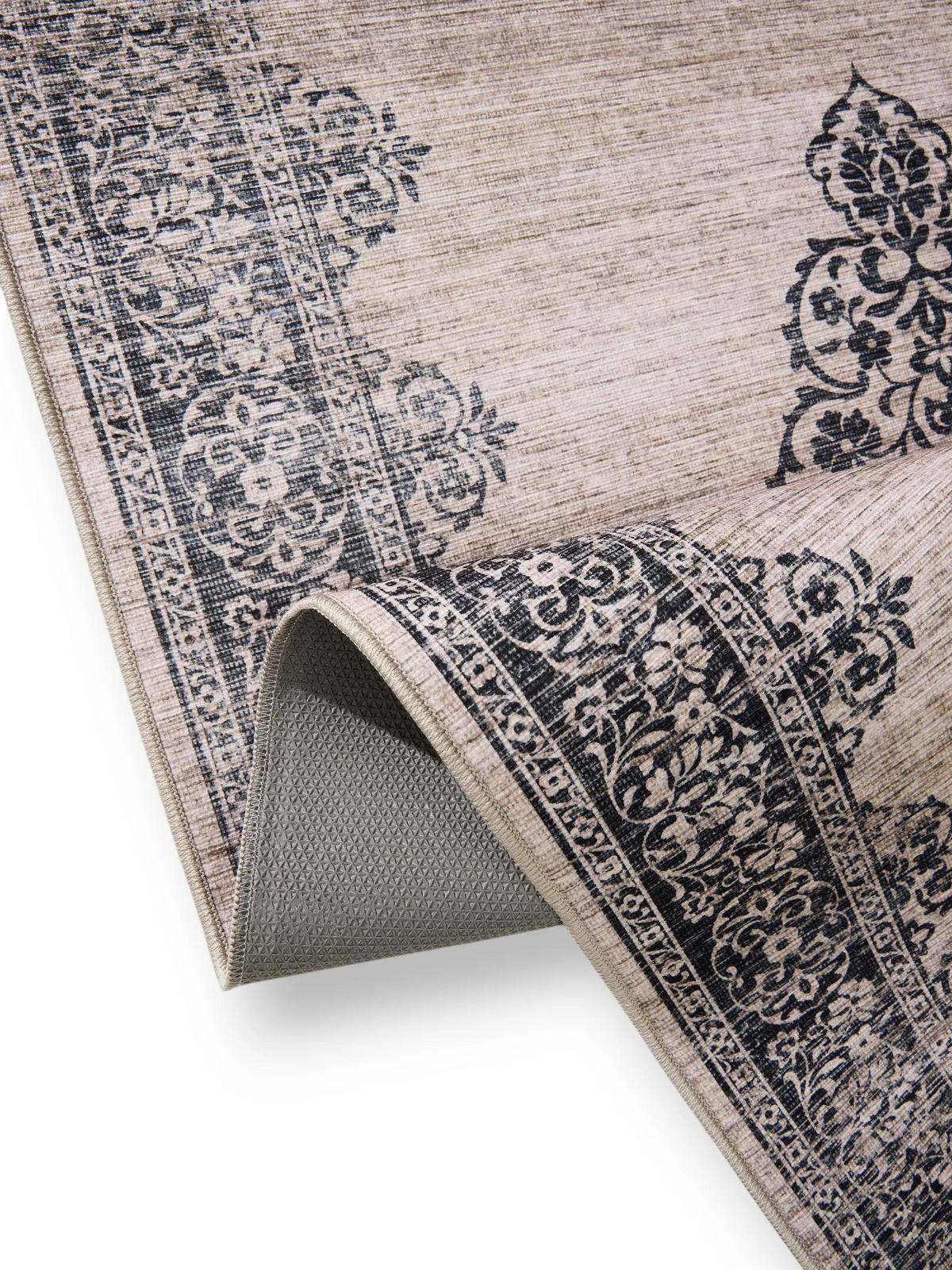 LÄUFER Laury Grau 80x240 cm - Grau, Kunststoff/Textil (80/240cm) - benuta Pop