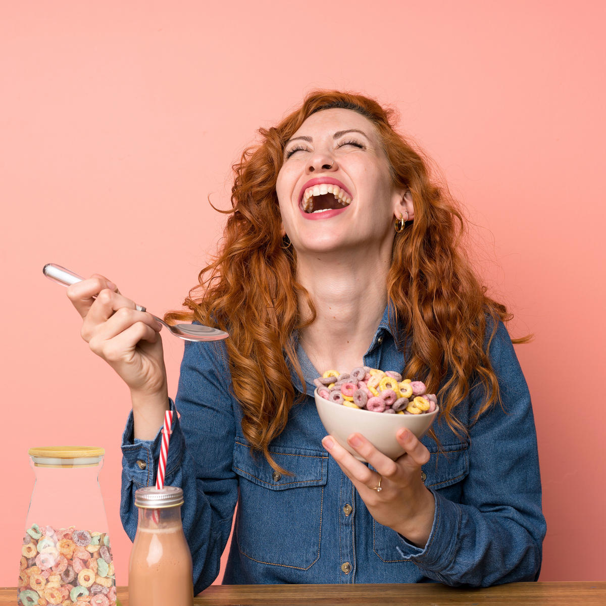 3xVORRATSGLÄSER - Transparent, Glas/Holz (12/21.5/12cm) - Relaxdays