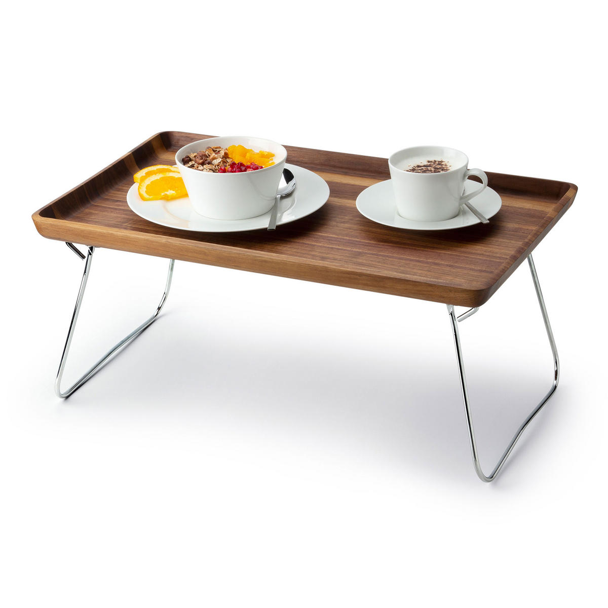 BETTTABLETT, Walnussholz, 53 x 32 cm - Walnussfarben, Holz (33/8/54cm) - Continenta