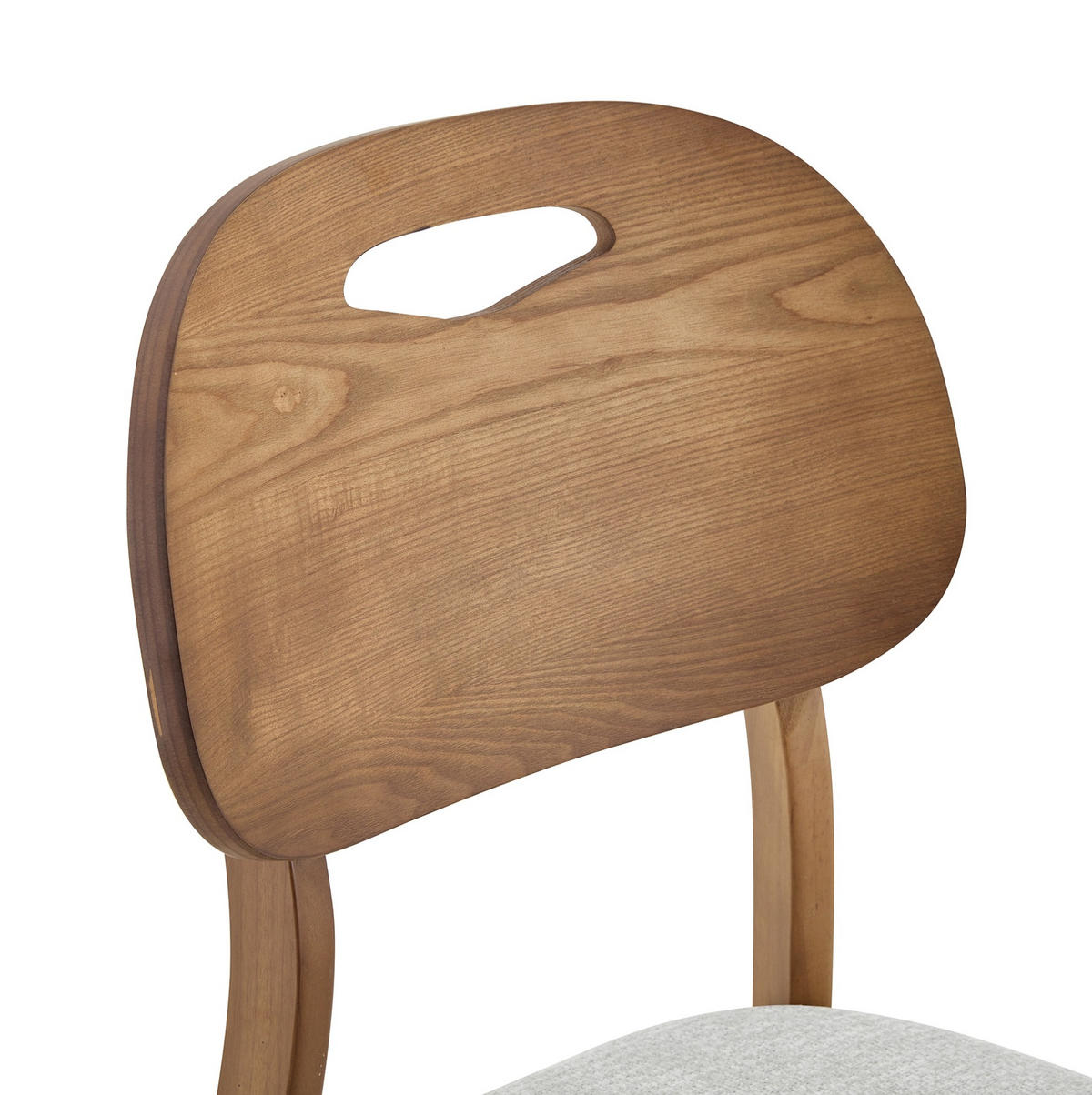 ESSZIMMERSTUHL 2er-Set mit Tragegriff Grau - Grau, Holz (44/88/50cm) - Meubliv