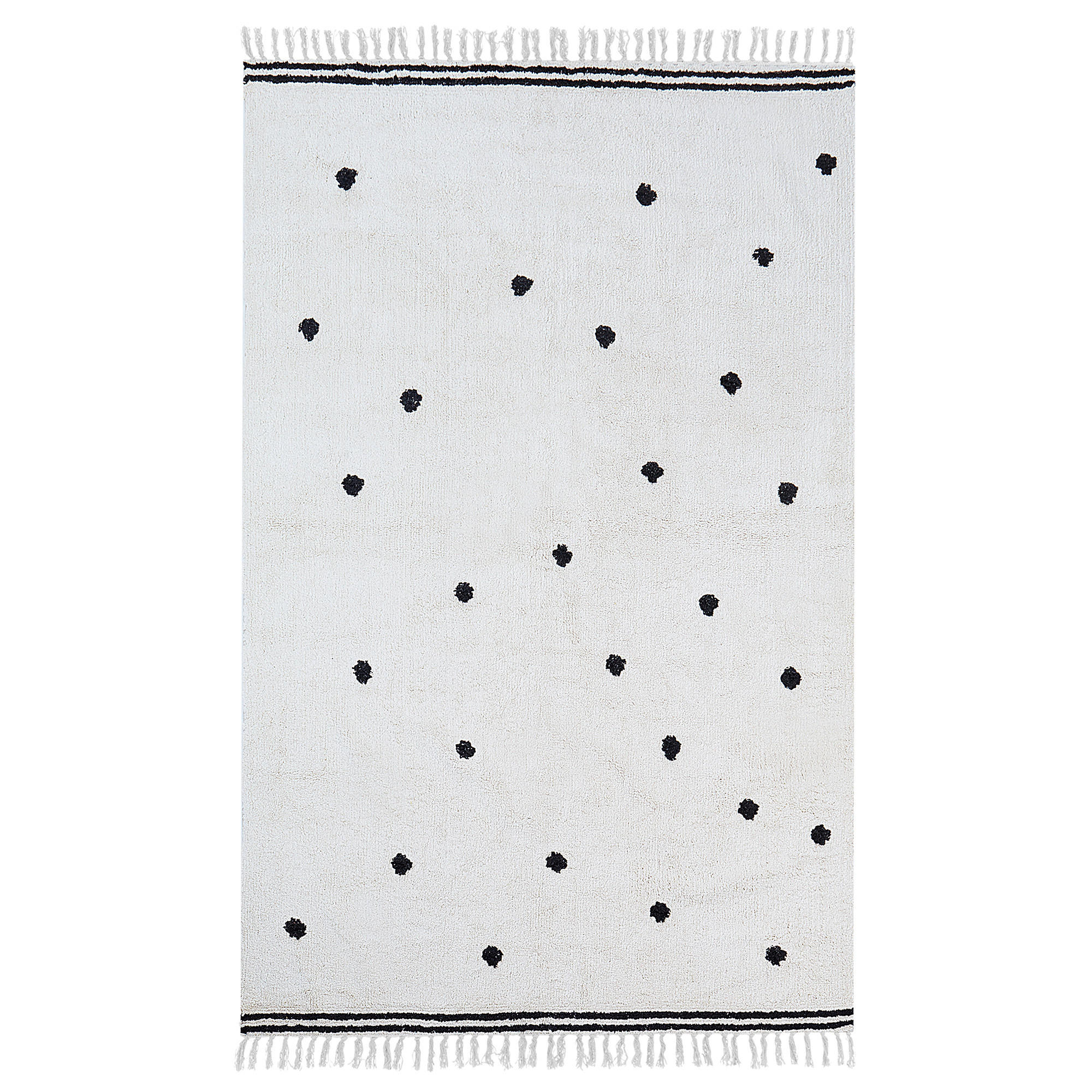 KINDERTEPPICH Laza 200/140 cm - Weiß, Textil (140/200cm) - Beliani