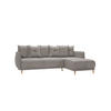 ECKSOFA Chroma Dunkelbeige Luxusmicrofaser - Beige/Braun, Holz/Textil (238/170cm) - S-Style Möbel