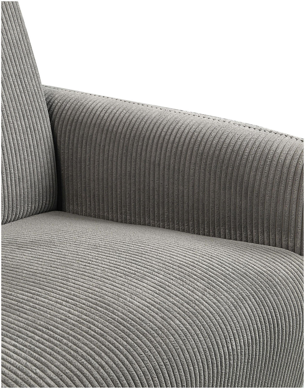 SESSEL Moby Cord Grau - Grau, Textil (83/83/75cm) - ATLANTIC home collection