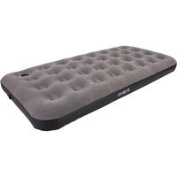 LUFTBETT Luftmatratze Camping CloudCoil grau mit Fußpumpe 191x99x22cm - Grau, Kunststoff (99/191cm) - Avenli