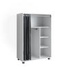 KLEIDERSCHRANK Doros Weiß 100 x 146.6 cm offen, mit Rollen - Weiß, Holzwerkstoff (100/146.6/50cm) - Vicco