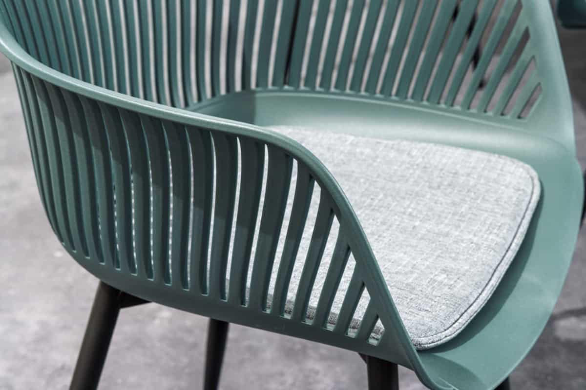 GARTENSTUHL SIGNUM Kunststoff Anthrazit 85 cm - Schwarz/Grün, Kunststoff/Metall (55/83/54cm) - riess-ambiente