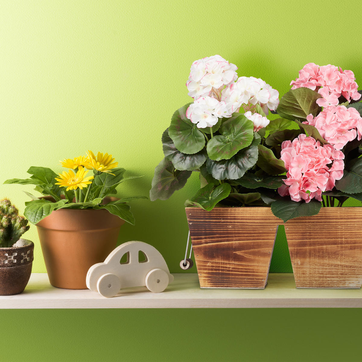 BLUMENKASTEN - Braun, Holz/Kunststoff (43.5/12.5/17.5cm) - Relaxdays