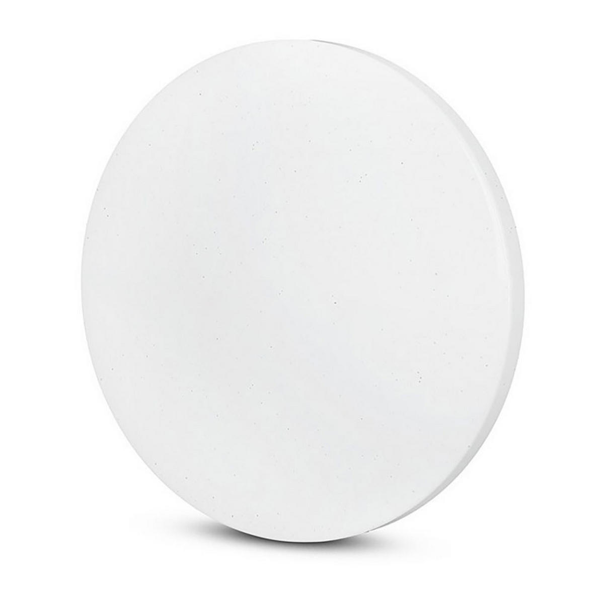 LED DECKENLEUCHTE Opal Weiß mit Sterneneffekt - Weiß, Metall (35/35/5.5cm)