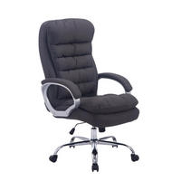 BÜROSTUHL BIG Vancom, Stoff Dunkelgrau - Dunkelgrau, Textil/Metall (77/122/77cm) - TPFLiving