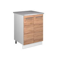 SPÜLENUNTERSCHRANK Fame-Line, Goldkraft Eiche/Weiß, 60 cm - Honigeiche/Weiß, Holzwerkstoff (60/82/60cm) - Vicco