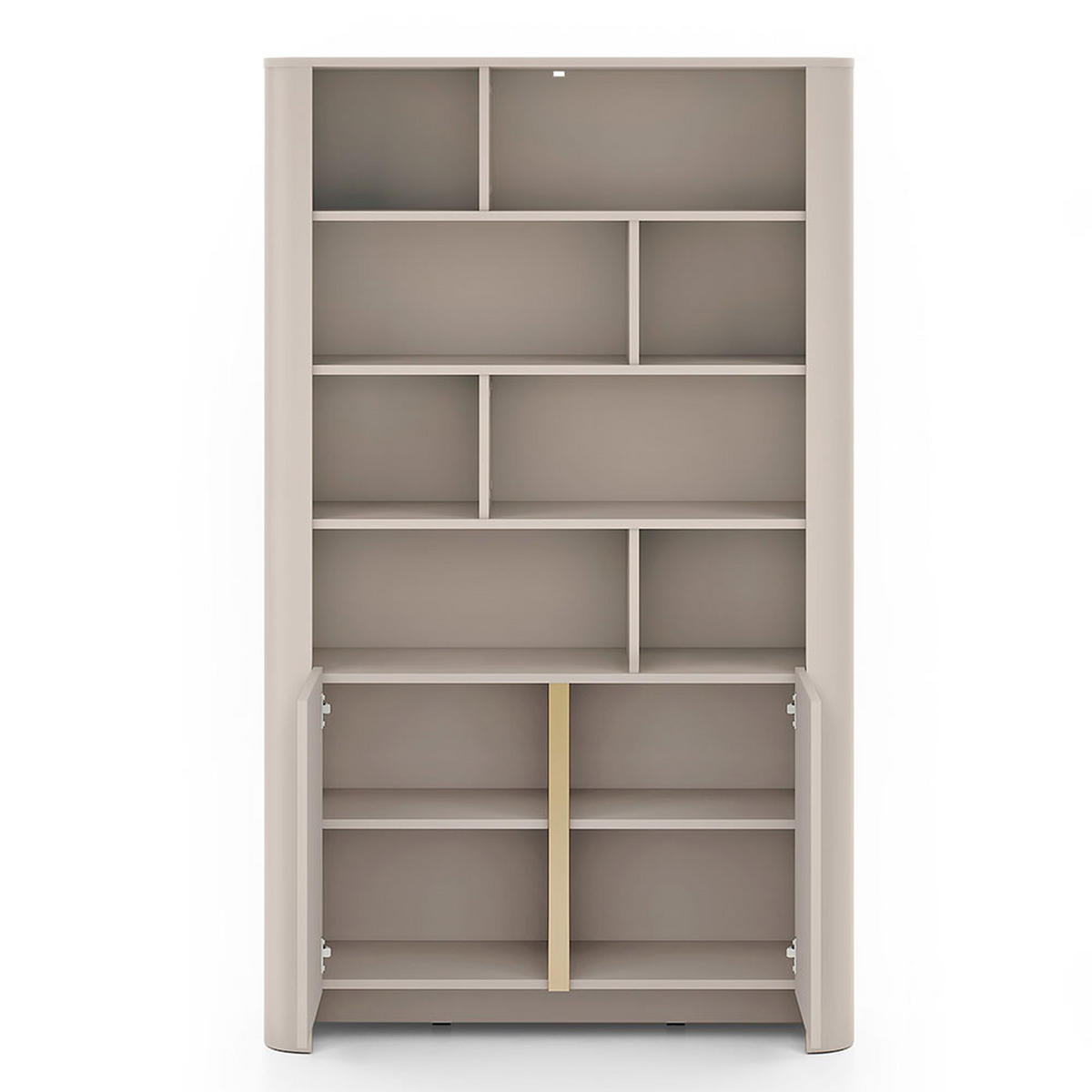 REGALSCHRANK Bari Kaschmir 103 / 39 / 170cm - Kaschmir, Holz/Holzwerkstoff (103/170/39cm) - Feldmann-Wohnen