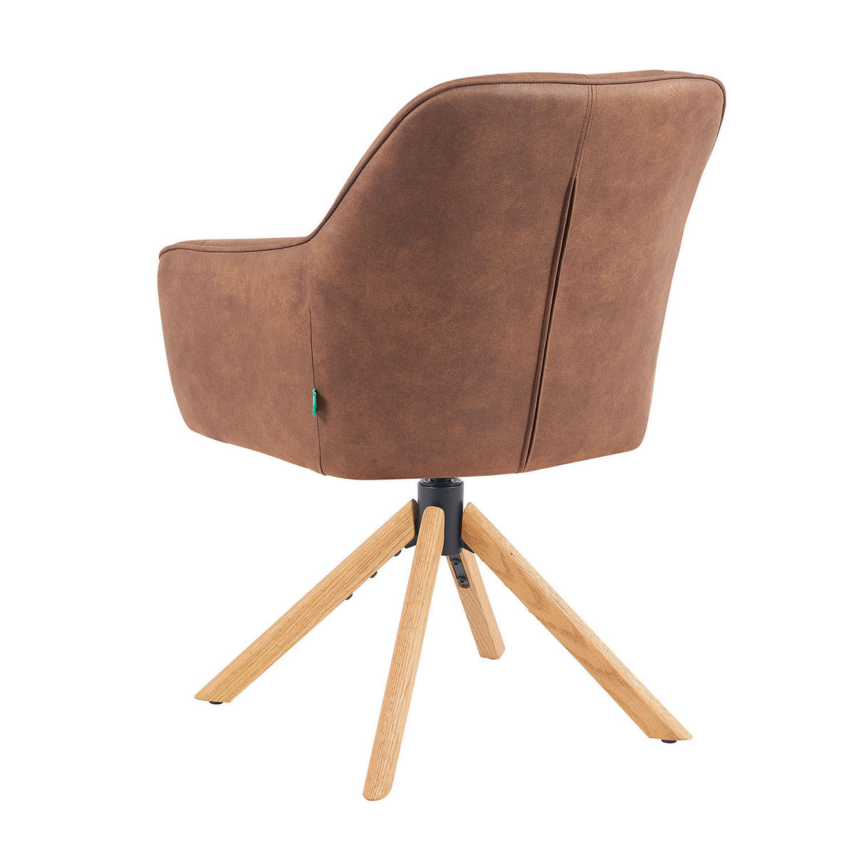 ARMLEHNSTUHL Mika-Levi - Honigeiche/Braun, Eichenholz/Holz (60/87/65cm) - DUBI Möbel
