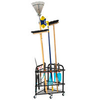 GARTENGERÄTE-ORGANIZER - Schwarz, Metall (62.5/63/62.5cm) - eluno