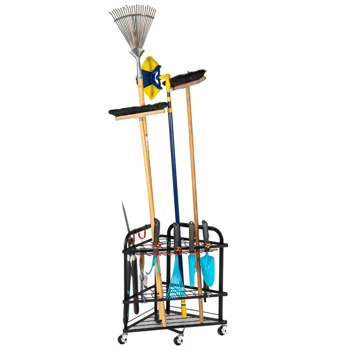 GARTENGERÄTE-ORGANIZER - Schwarz, Metall (62.5/63/62.5cm) - eluno