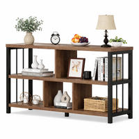 REGAL Standregal 120 x 34 x 76.2 cm Holzoptik Metallgestell - Wildeiche, Holzwerkstoff/Metall (120/76.2/34cm) - Quality Elegance