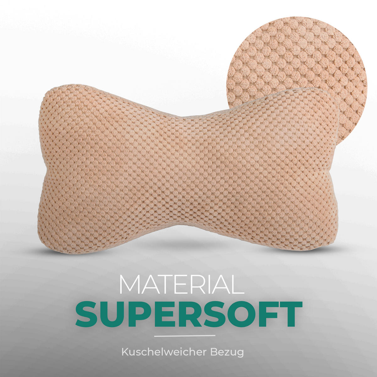 LESEKNOCHEN 18x35 cm Hellbraun - Hellbraun, Textil (18/35cm) - Bestlivings