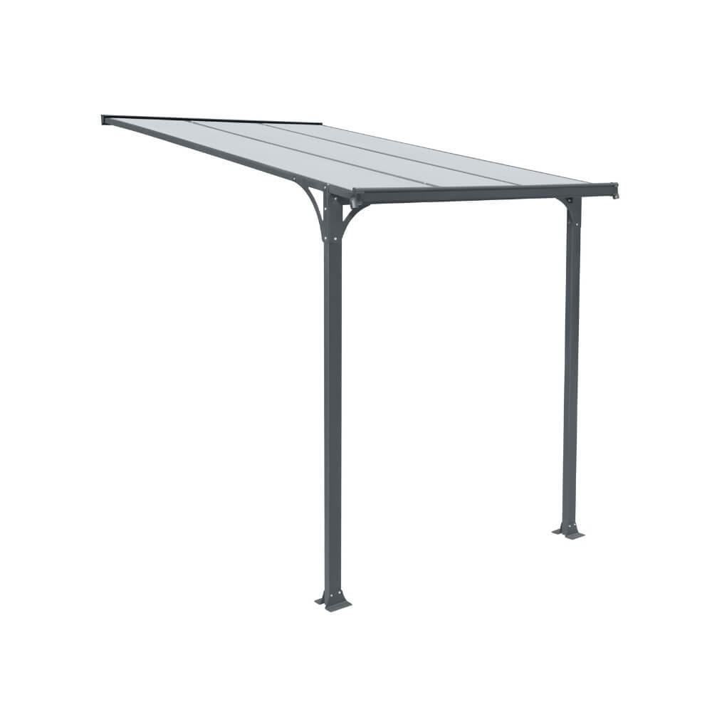 HAUSTÜRVORDACH CUBIS M - M - Anthrazit, Metall (222/258/150cm) - Home Deluxe