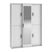 MODERNÍ PŘEDSÍŇOVÁ SKŘÍŇ BENVENO, 150/21040, bílá - bílá, kompozitní dřevo (150/210/40cm) - MASSENO