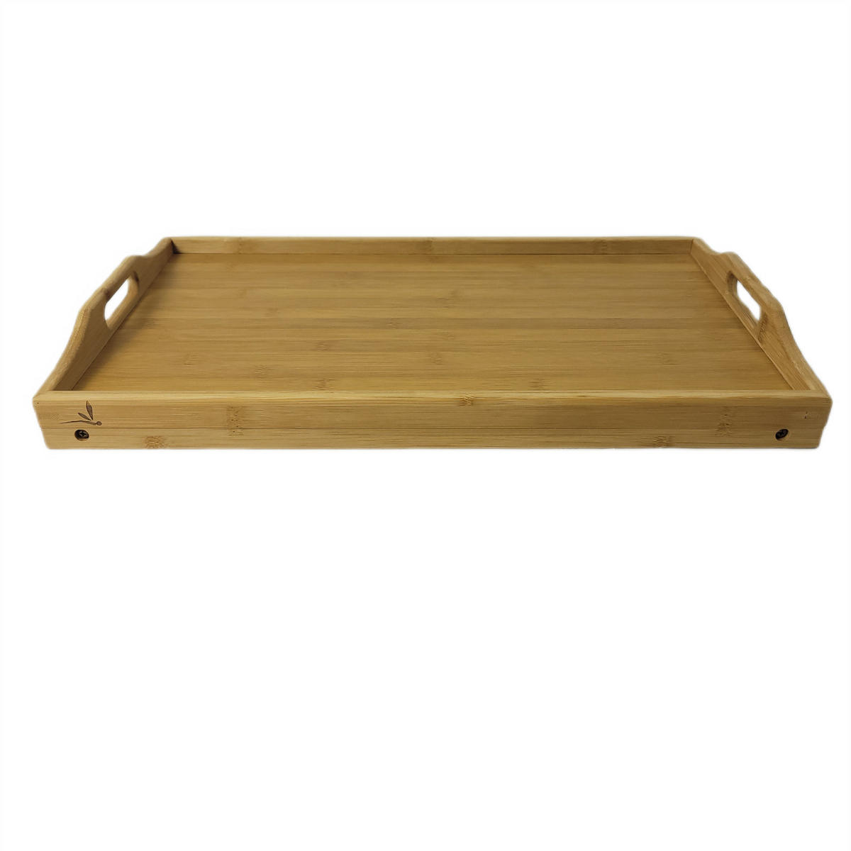 FRÜHSTÜCKSTABLETT Bambus Naturfarben klappbare Beine 66x31x22 cm - Naturfarben, Holz (50/5.8/31cm) - Begryf