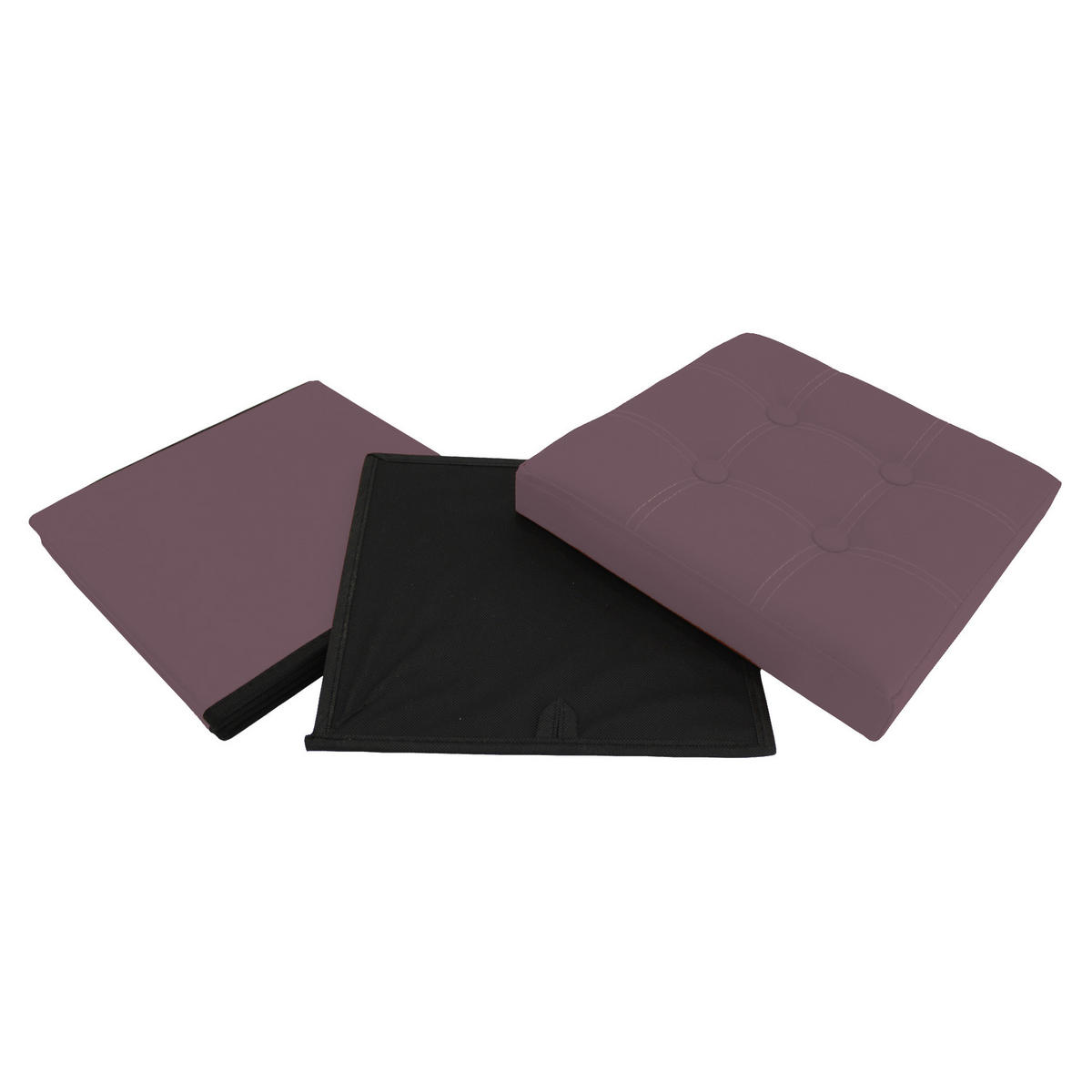 FUSSHOCKER Braun 30/30/30 cm - Braun, Textil (30/30/30cm) - Mobili Rebecca