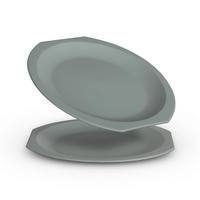TELLERSET Kunststoff Ø23 cm Grün 2er-Pack - Grün, Kunststoff (23/1.2/23cm)