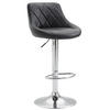 BARHOCKER Lazius, Gestell Metall in Chromoptik, Kunstleder Schwarz - Chromfarben/Schwarz, Kunststoff/Textil (46/100/49cm) - TPFLiving