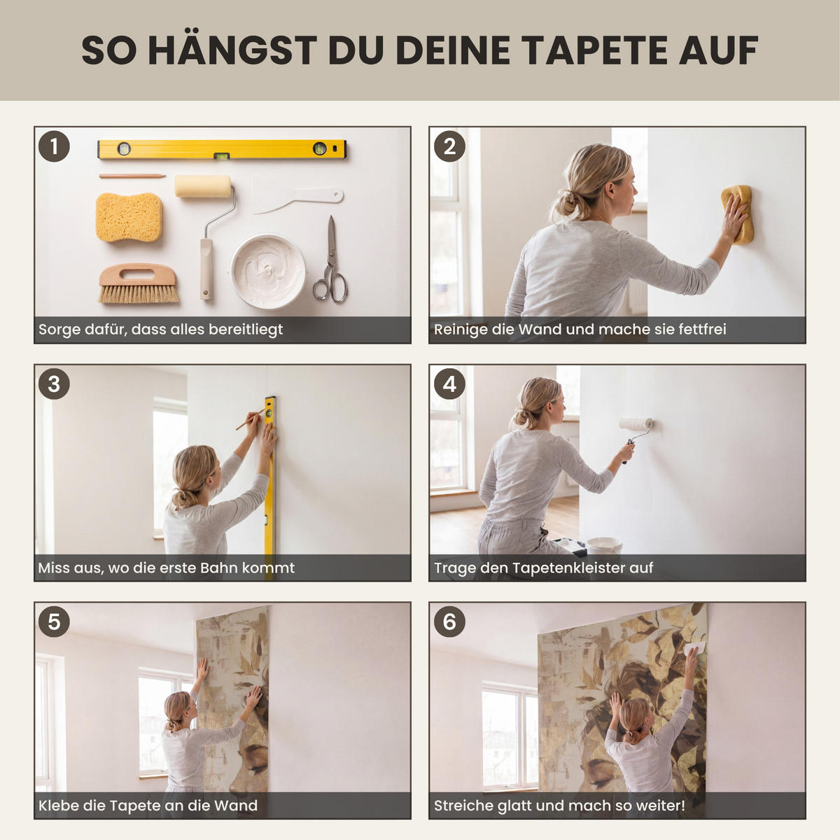 TAPETE - Frau - Gold - Abstrakt - Textur - 120x200 cm - Goldfarben, Papier (120/200cm) - OnlyWow