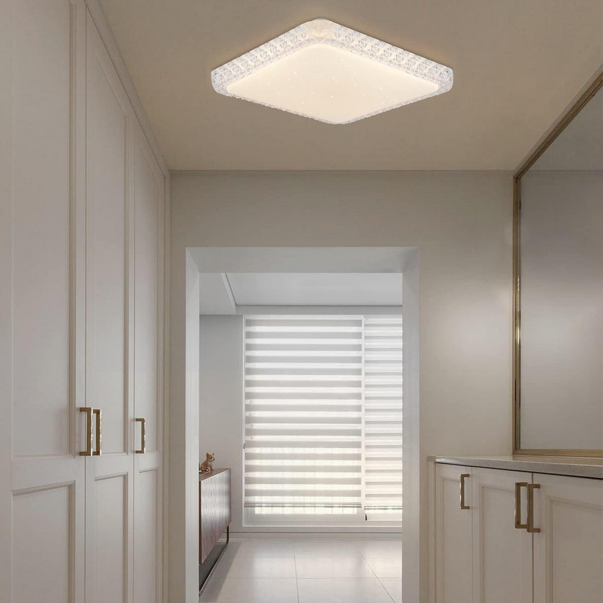 LED-DECKENLEUCHTE Luhmann 30/30/5.5cm - Weiß, Kunststoff (30/30/5.5cm) - Nettlife