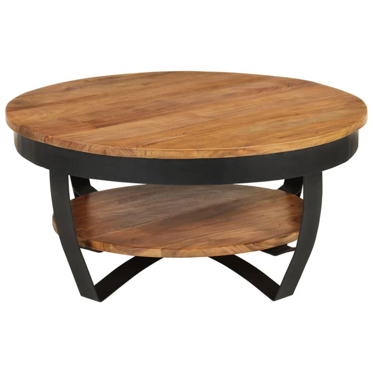 COUCHTISCH 65x65x32 cm Massivholz Akazie - Braun, Holz (65/65/32cm) - furnicato