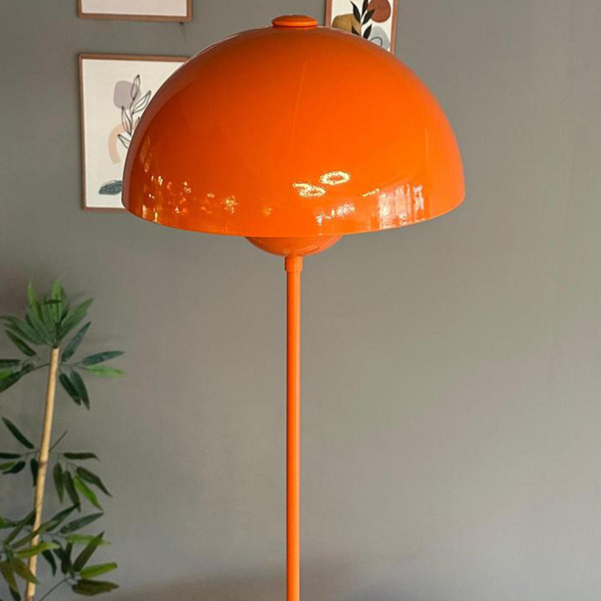 STEHLEUCHTE Umbra 170 Cm - Orange, Metall (37/37/170cm) - Bamyum