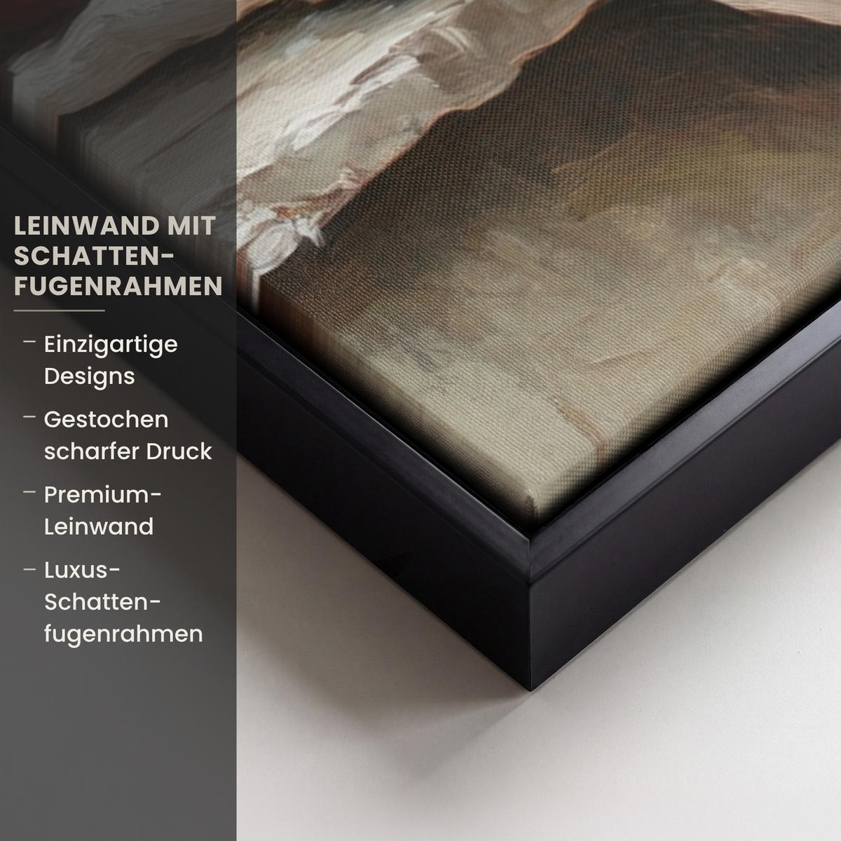 LEINWAND Bilder mit Rahmen - Obst - Kräuter - Ländlich - 40x60 - Naturfarben, Textil (40/60cm) - MuchoWow