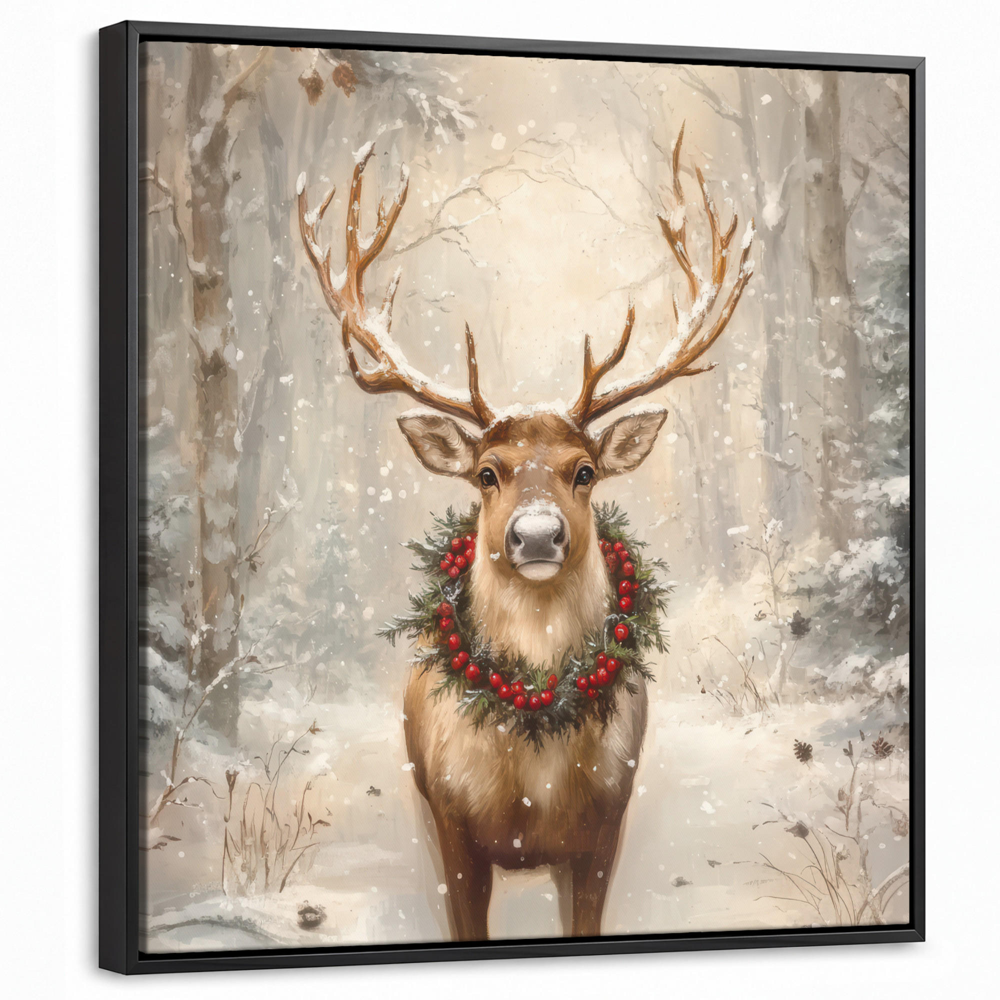 MuchoWow Leinwand Natur 50x50 cm