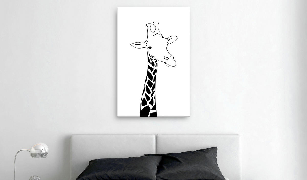 KUNSTDRUCK Schwarz-Weiß 60/90 cm - Schwarz, Textil (60/90cm) - KUNSTLOFT