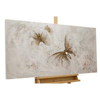 ACRYLBILD HANDGEMALT 120/60 cm - Braun, Holz/Textil (120/60cm) - KUNSTLOFT