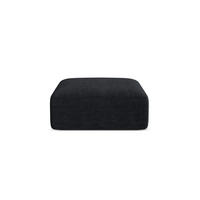 POUF Campi aus Cord schwarz - Schwarz, Textil (90/40/90cm) - Cosmopolitan Design