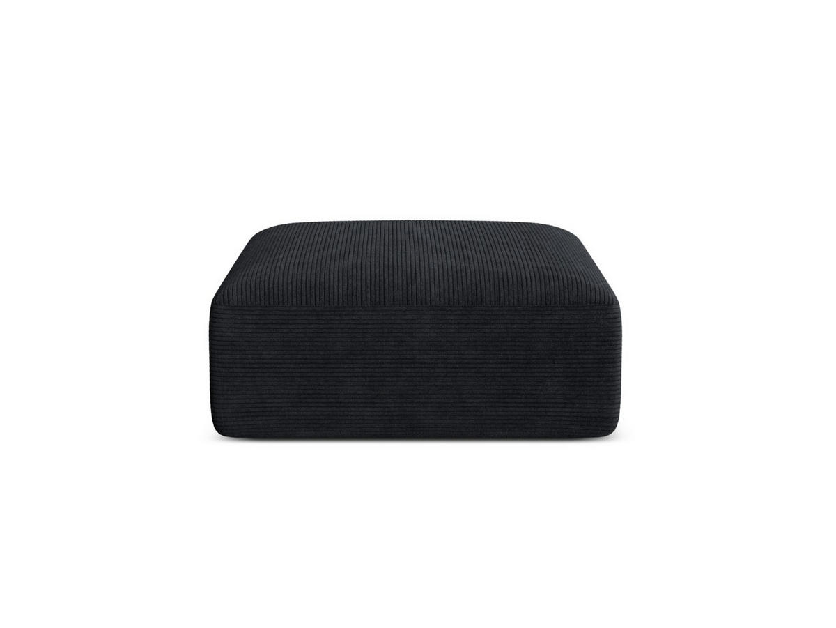 POUF Campi aus Cord schwarz - Schwarz, Textil (90/40/90cm) - Cosmopolitan Design
