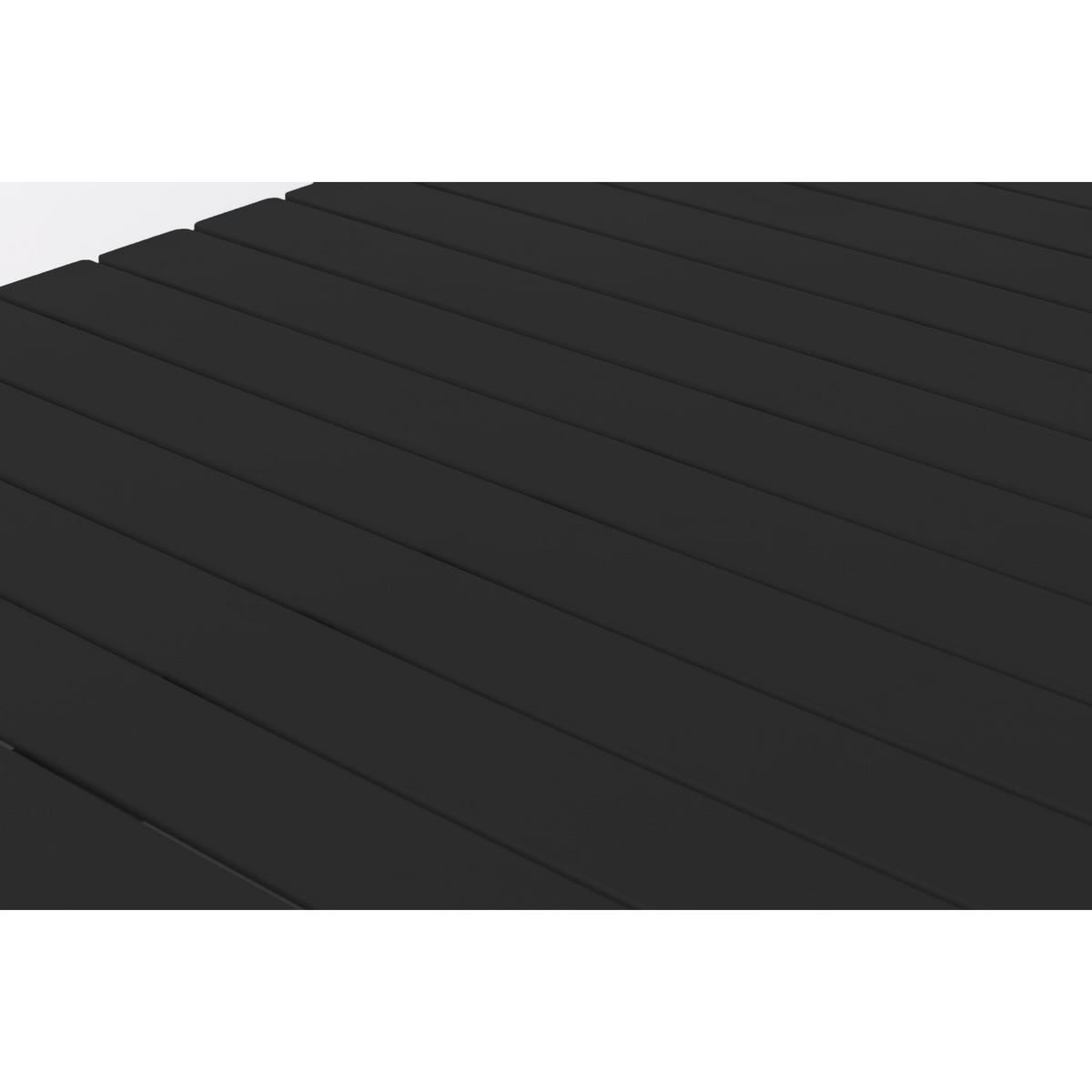 GARTENTISCH Vondel 214x97 cm Schwarz - Schwarz, Metall (214/96.7/75cm) - Zuiver