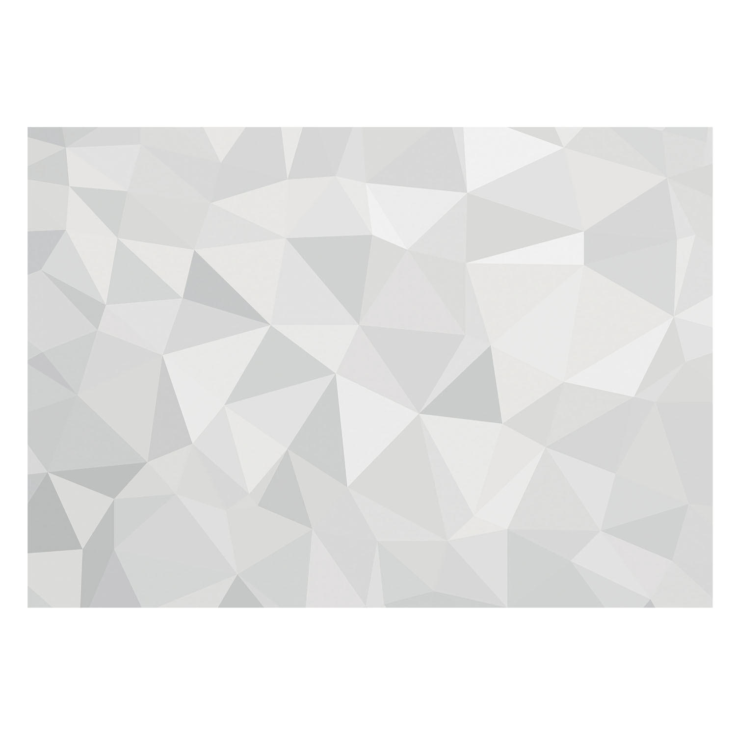 FOTOTAPETE 208x146 cm - Dreieckiges Mosaik - Weiß, Textil (208/146cm) - Wallfluent