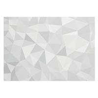 FOTOTAPETE 208x146 cm - Dreieckiges Mosaik - Weiß, Textil (208/146cm) - Wallfluent