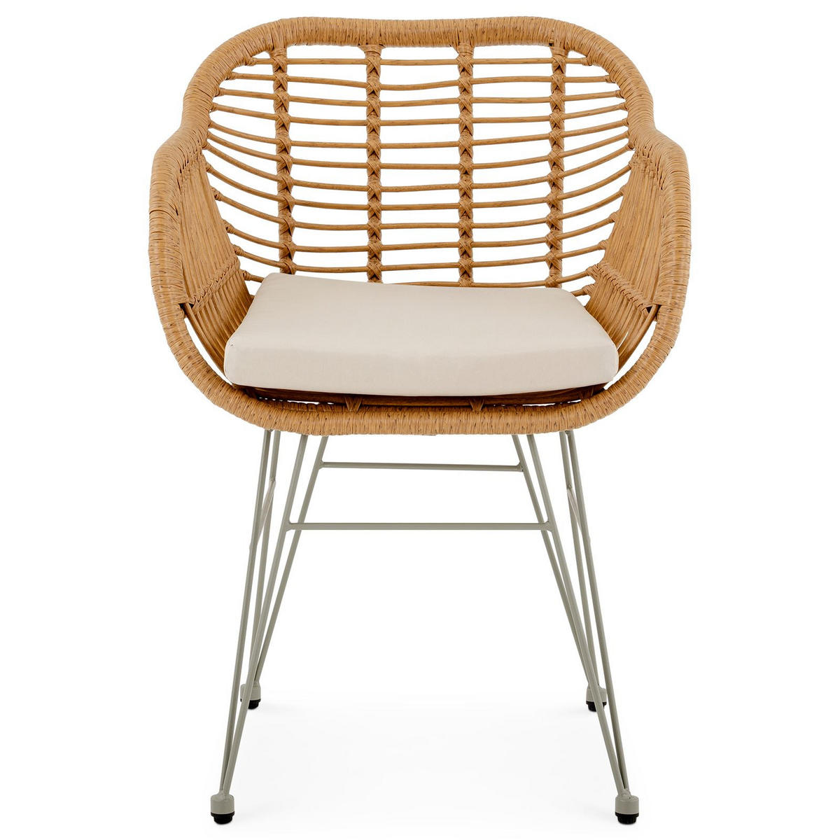 GARTENSTUHL PARAMO braun - Braun, Textil/Metall (61/82/57cm) - IDIMEX