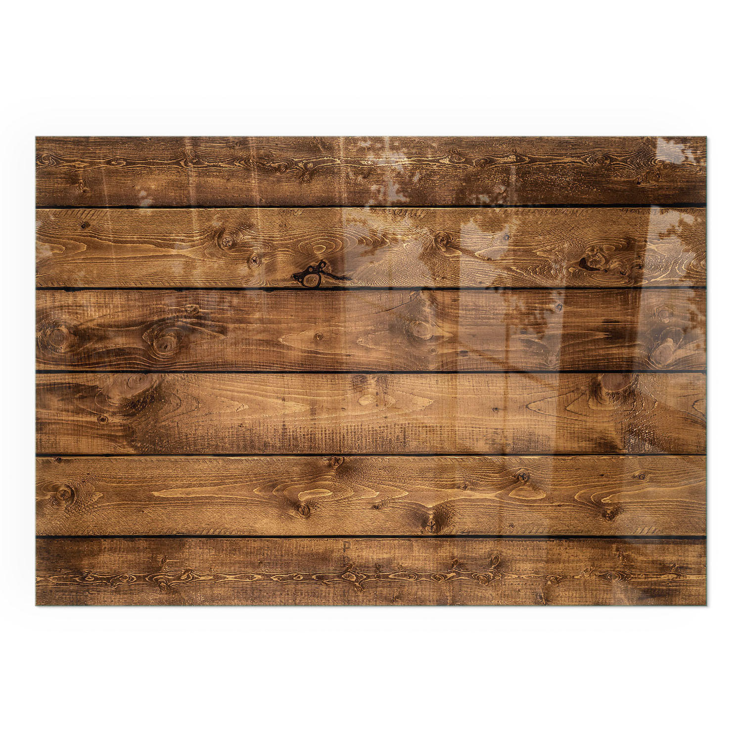 GLASPLATTE für Kamin 100x70 cm - Braun, Glas (100/70/0.4cm) - TULUP