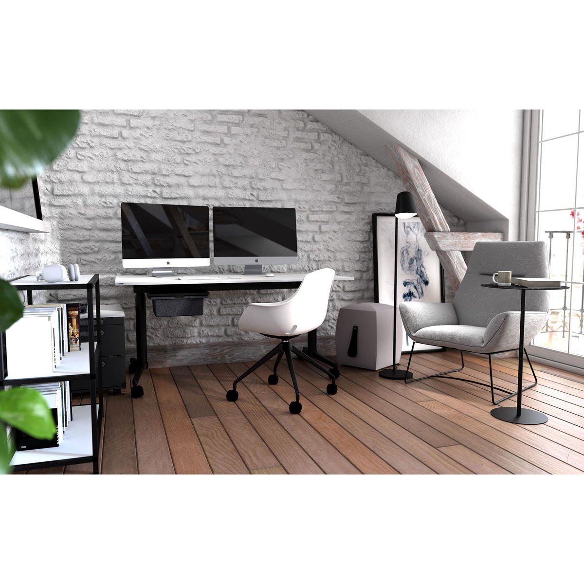 HOCKER Syneo Line Hellgrau - Hellgrau, Textil (39.5/50.5/39.5cm) - ASSMANN