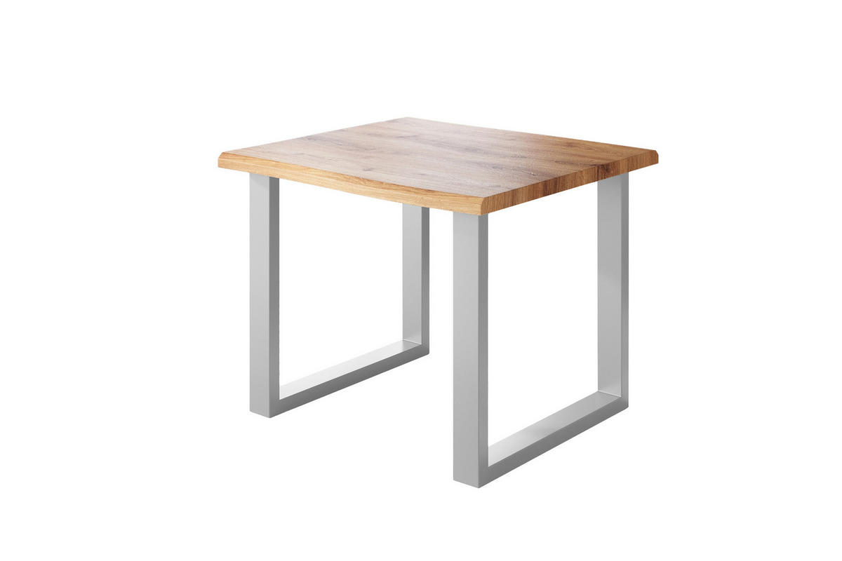 ESSTISCH JULIUS U - Wildeiche/Eichefarben, Holz (80/80/77cm) - SAM