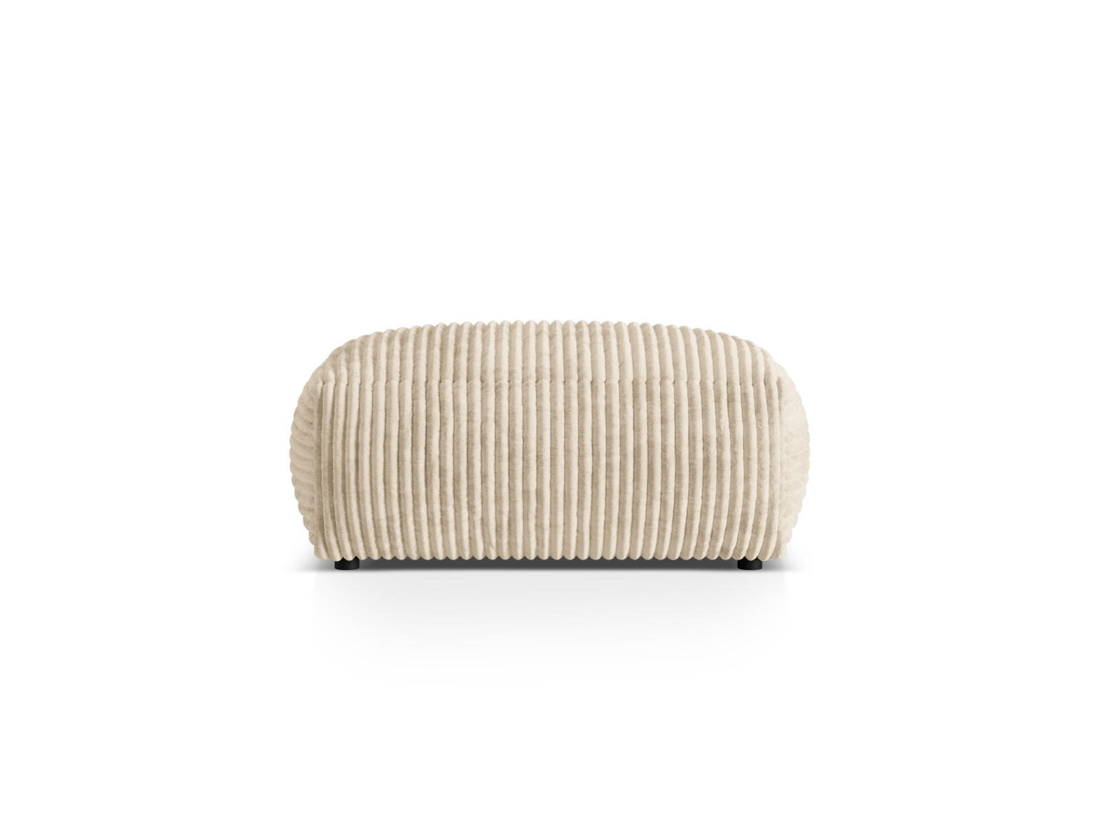 POUF Martina aus Cord leichtes beige - Creme, Textil (65/44/95cm) - Micadoni