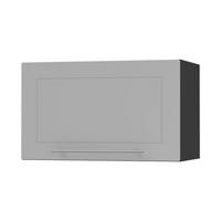 KLAPPHÄNGESCHRANK Kvantum W4B/60 Dust Grey Matt / Schwarz Matt 60 / 32,5 / 36cm - Schwarz/Grau, Holz/Holzwerkstoff (60/36/32.5cm) - Feldmann-Wohnen