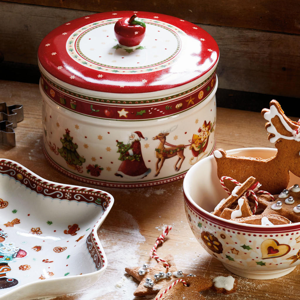 GEBÄCKDOSEN-SET Winter Bakery Delight bunt 3er Set - Multicolor, Keramik (1/1/1cm) - Villeroy & Boch