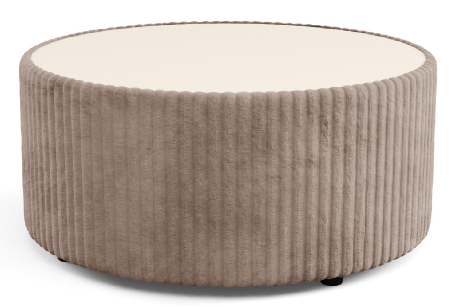 TISCH Hellbraun MIJA Gepolstert Tilia - Braun, Holzwerkstoff (89/89/42cm) - Sepro Meble