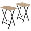 BEISTELLTISCHE 2er Set Phoenix, Industrial Holz hell, Eiche Sonoma - Naturfarben, Holzwerkstoff (48/36/66.5cm) - tectake