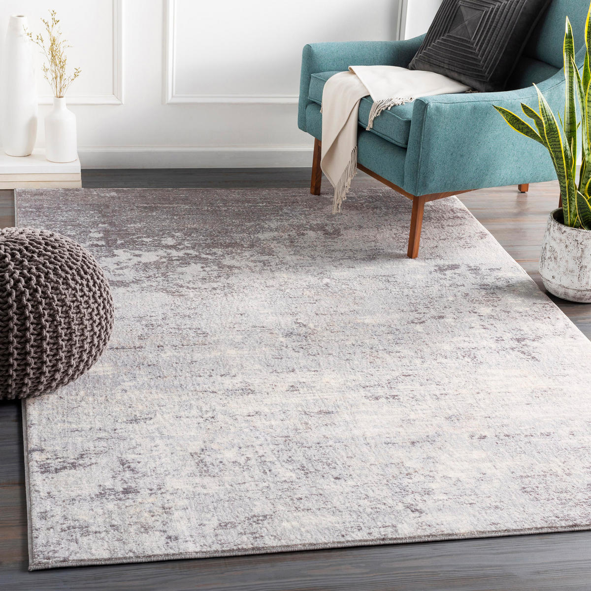 KURZFLORTEPPICH 120x170 cm Grau - Grau, Naturmaterialien/Textil (120/170cm) - LIVABLISS